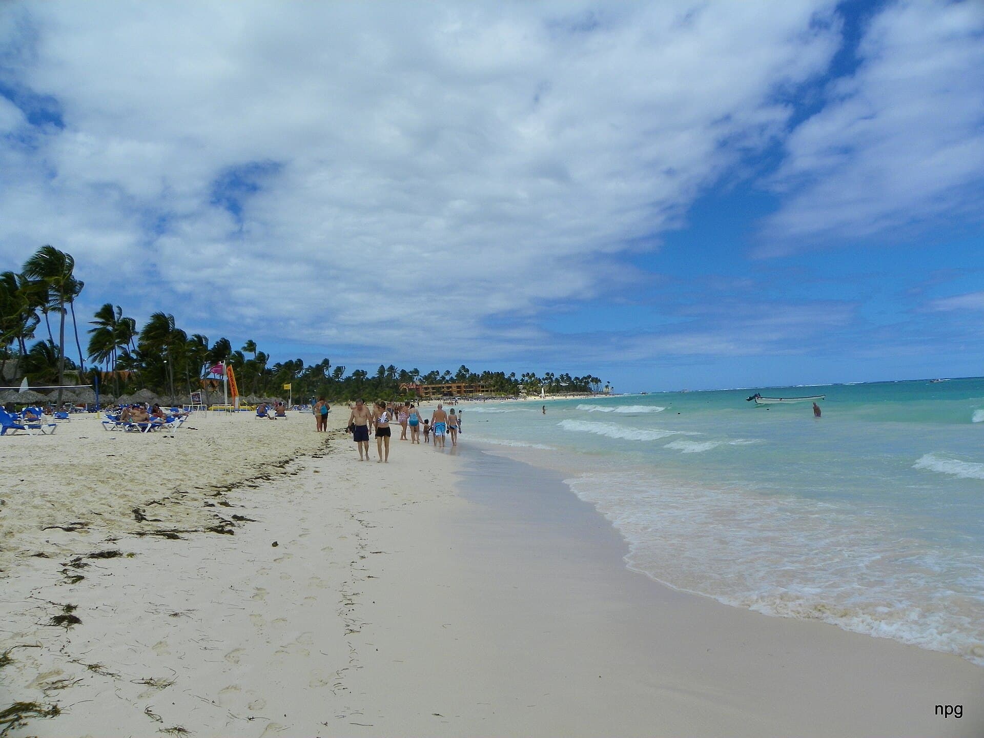 The beach at Bávaro, Punta Cana